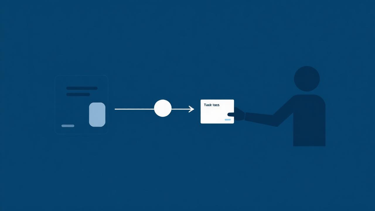 Workflow som en digital kollega der modtager en opgave